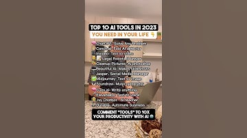 Top 10 Ai Tools In 2023 You Need In Your Life #shorts