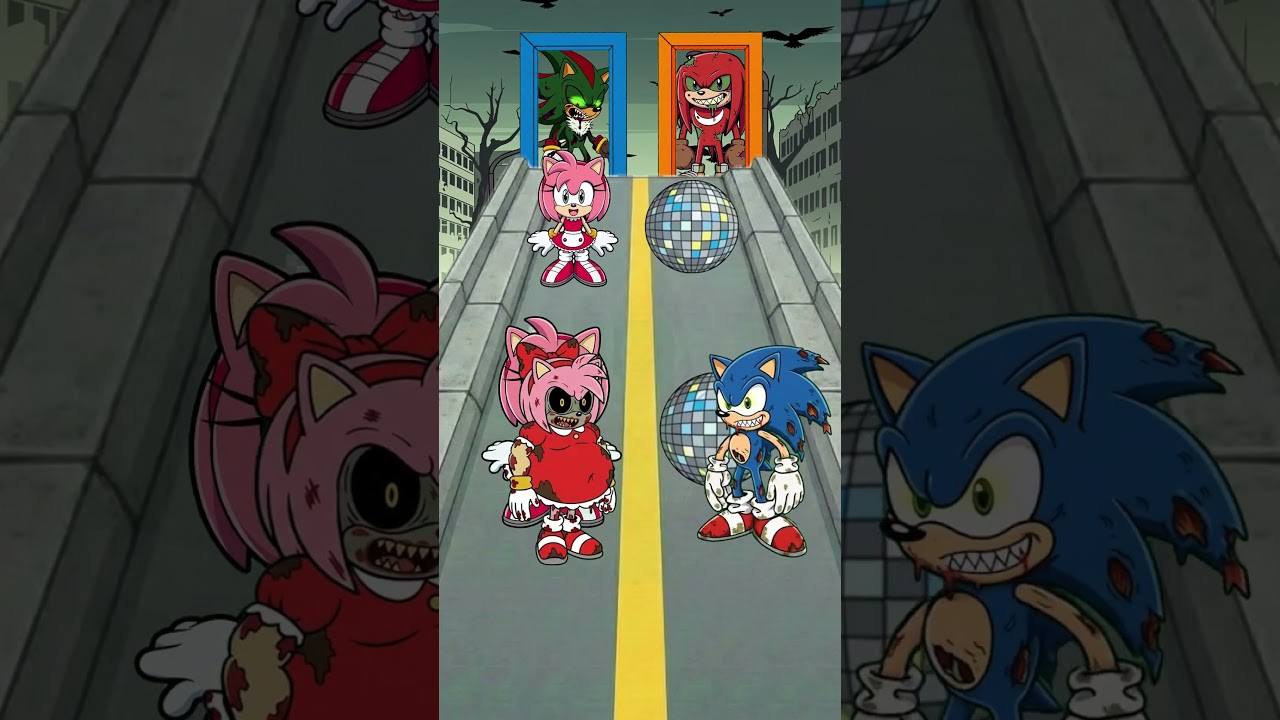🧟‍♂️ Zombi Sonic VS 🧟‍♀️Zombi Amy Rose 🧠 EPIC GLOW UP  