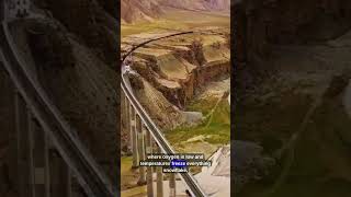 World’s Highest Railway 🚆🏔️#travel #facts #youtubeshorts