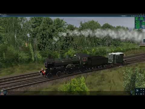 Test run with NS2104 in Trainz: A New Era. Hoogezand to Dodrecht.