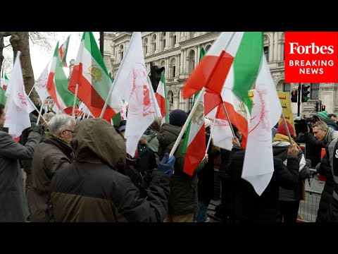 Demonstrators Hold Protest Against The Iranian Regime In ...