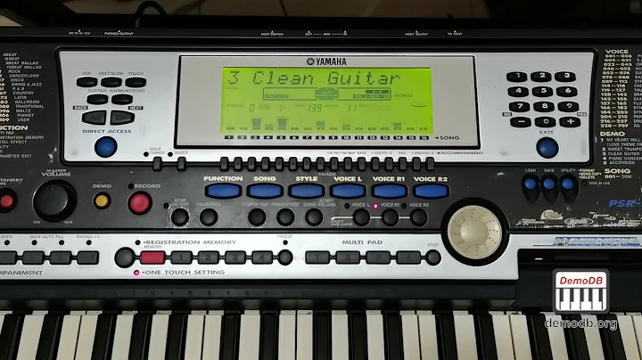 YAMAHA PSR-540 DEMO SONGS