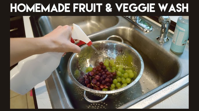Make your own fruit/veggie wash - The Haute Homemaker