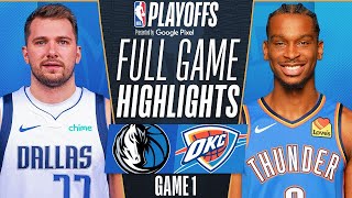 MAVERICKS vs THUNDER FULL GAME 1 HIGHLIGHTS | May 8, 2024 | 2024 NBA Playoffs Highlights Today (2K)