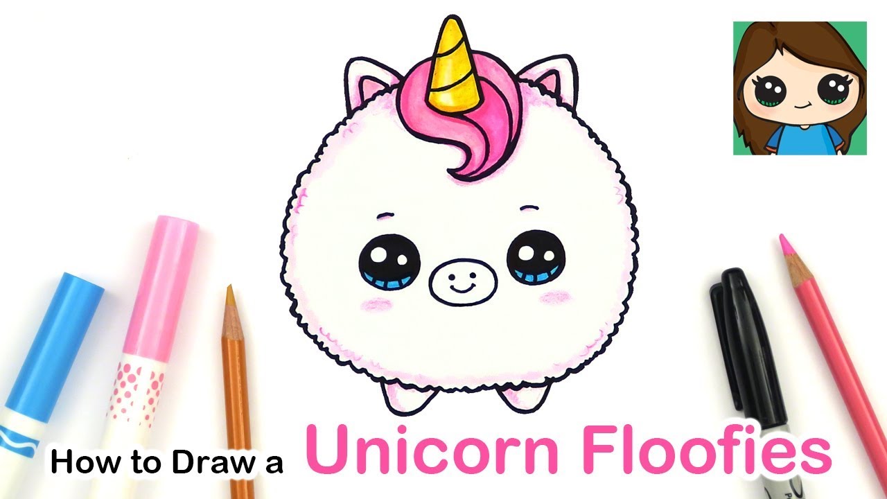 How to Draw a Baby Unicorn Easy | Floofies Fluffy - YouTube