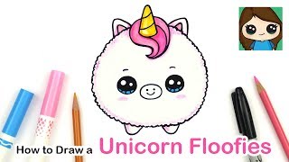 Follow along to learn how draw and color a fluffy, cute baby unicorn
floofies easy, step by drawing tutorial. kawaii plush unicorn. fluffy
s...