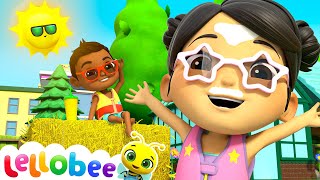 The Sunny Dance with Ella & Rishi! | Lellobee City Farm Nursery Rhyme Songs - Kids Karaoke screenshot 4