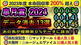 皐月賞2024 【消去データ13選】 あの人気馬が脱落