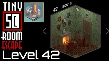 50 tiny room escape level 42 walkthrough  ( Gents )