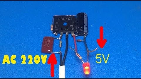 5V transformerless power suply