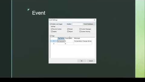 Indusoft Web Studio - Tutorial Event