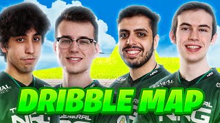 Rocket League Pros race each other in a Dribble map.. (ft. Squishy, JSTN, Musty, GarrettG & Sizz)