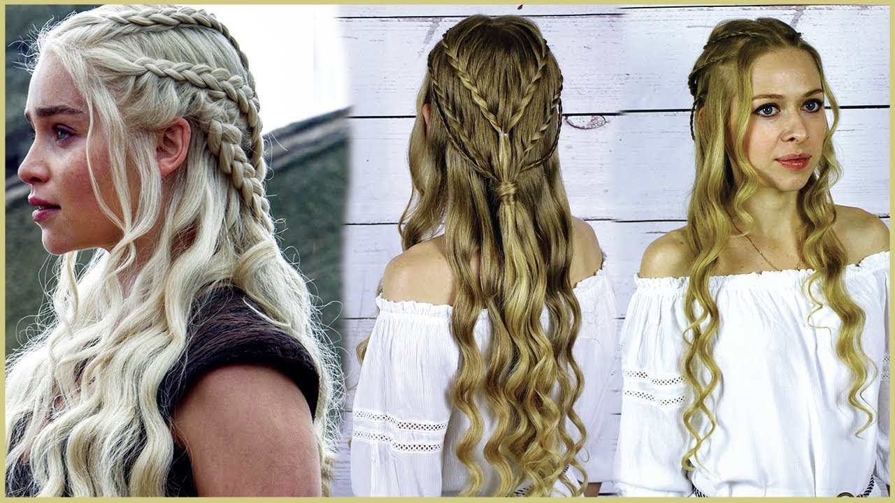 Прическа как у Дейенерис из фильма Игра Престолов Iconic game of Trones Hairstyle