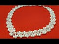 Pearl necklace/Beaded necklace/Pearl collar/Колье из бусин/Колье из жемчуга/@Cícero Alencar