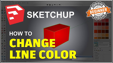Sketchup How To Change Line Color Tutorial
