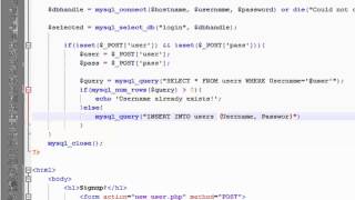 PHP MySQL Login Tutorial - Check if Username Exists