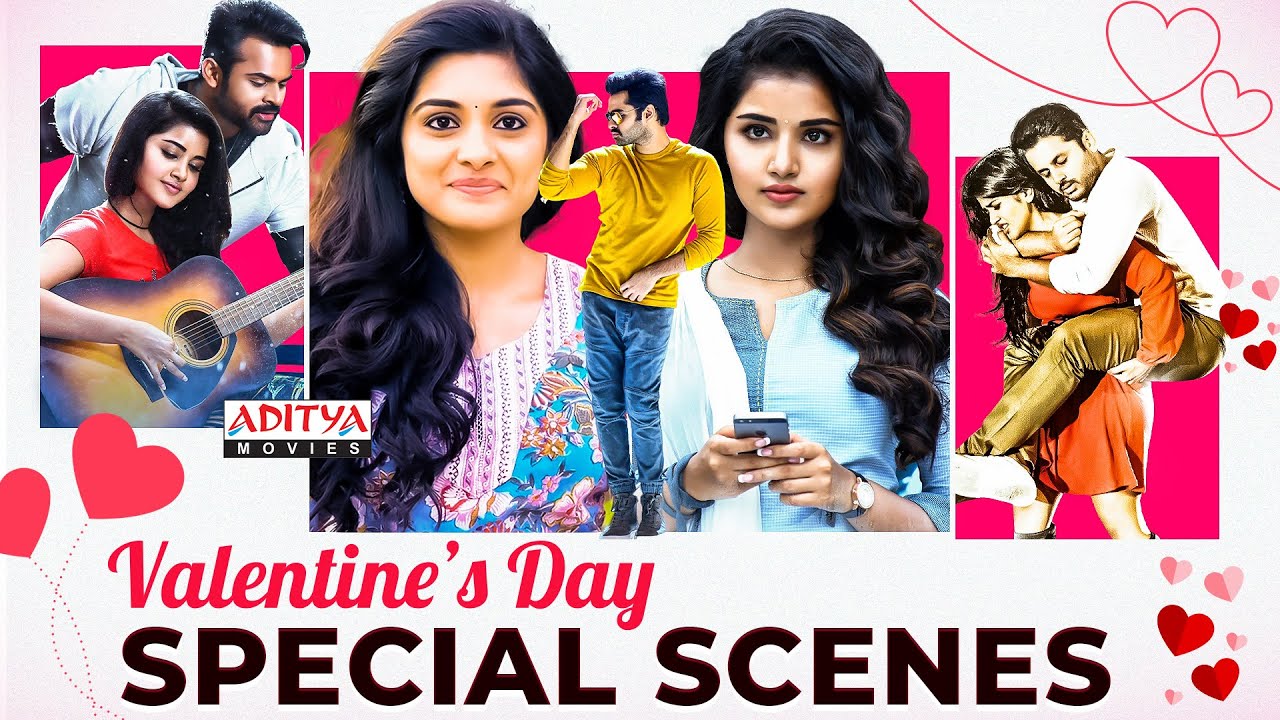 Valentine's Day Special Romantic Scenes From South Movies || Hindi Dubbed Movies || Aditya Movies