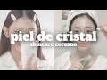 (8 PASOS) CONSIGUE UNA PIEL DE CRISTAL (glass skin) con esta RUTINA DE SKINCARE COREANA 🌸💗 | softly