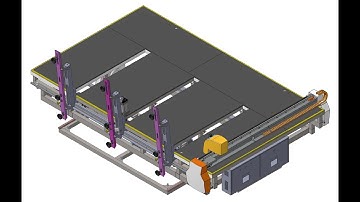Yinrui Multi (loading, cutting and breaking) CNC glass cutting table