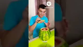 Jelly watermelon with fruits by Secret Vlog 🥳😋 #shorts #SHORTS