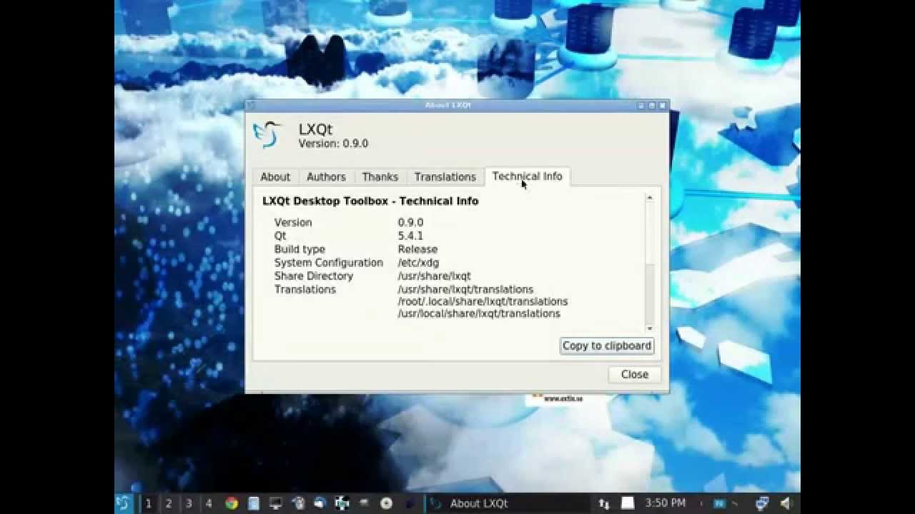 ExTiX 15.2 LXQt - Boot and Desktop
