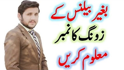 How to Check Zong Number Without Balance