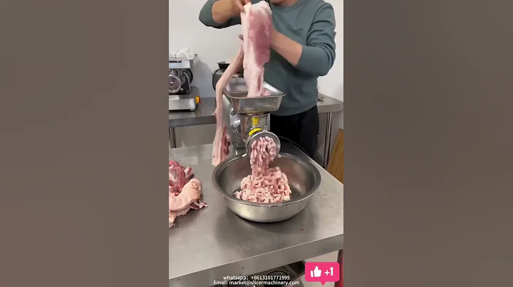 Stainless steel electric meat grinder