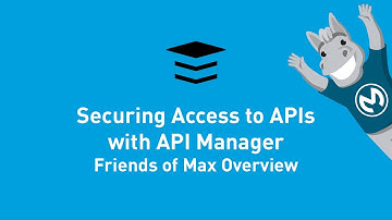 Securing Access to APIs with API Manager | Friends of Max Overview
