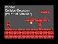 WIP - Vertical Collision Detection In Platformer