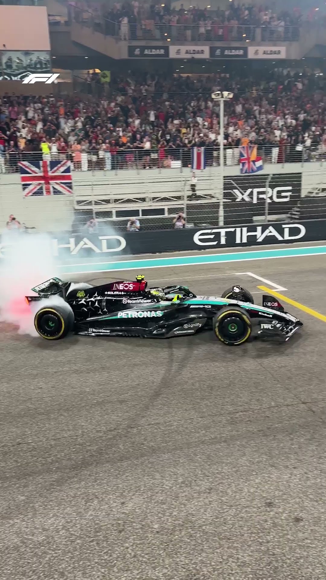 Lewis Hamilton's Final Donuts For Mercedes ??