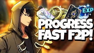 HOW TO PROGRESS FAST AS A F2P PLAYER! MY TIPS & GUIDE TO HAVING AN OP ACC!  Solo Leveling: Arise