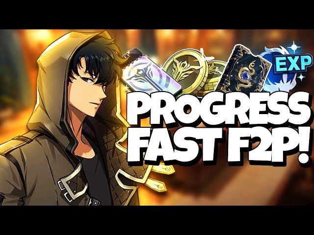 HOW TO PROGRESS FAST AS A F2P PLAYER! MY TIPS & GUIDE TO HAVING AN OP ACC! - Solo Leveling: Arise class=