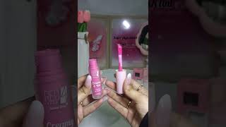 “A soft rosy pink shade that gives a fresh, natural flushed look with a glossy finish.#youtubeshorts