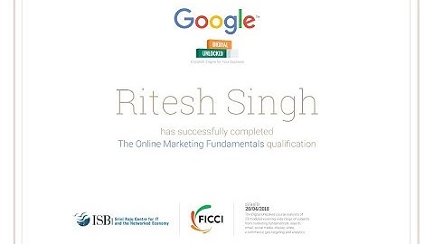 Google Digital Unlocked Certificate final exam answers