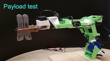 Payload and speed test for new 6DOF robot arm