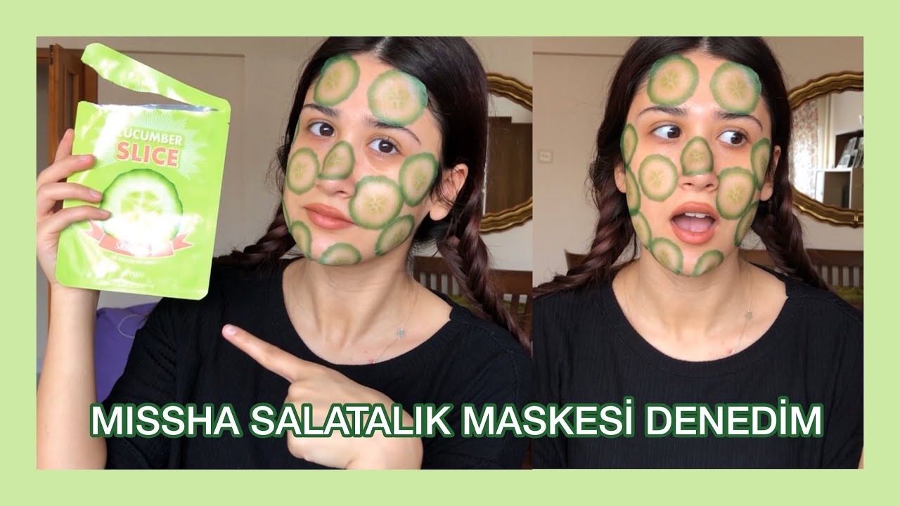 SALATALIK MASKESİNİ DENEDİM | MISSHA 🥒 - YouTube