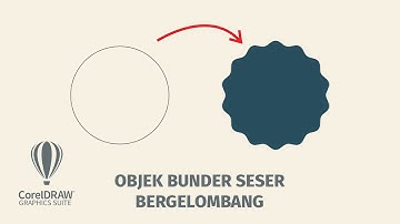 BUAT OBJEK BULAT BERGELOMBANG DI COREL DRAW
