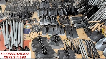 💥DỤNG CỤ LÀM VƯỜN THÉP NHÍP Ô TÔ:CUỐC, THUỔNG, DẦM, BÚA, GẮP ĐẤT,LIỀM,KÉO XÉN…lh 0833.925.828