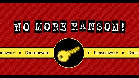 🔒 THE NO MORE RANSOM PROJECT