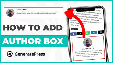 How to Add Author Box in GeneratePress Theme Using GenerateBlock Plugin
