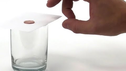 Dr. Pi presents Coin Drop Inertia experiment - 1st Newton