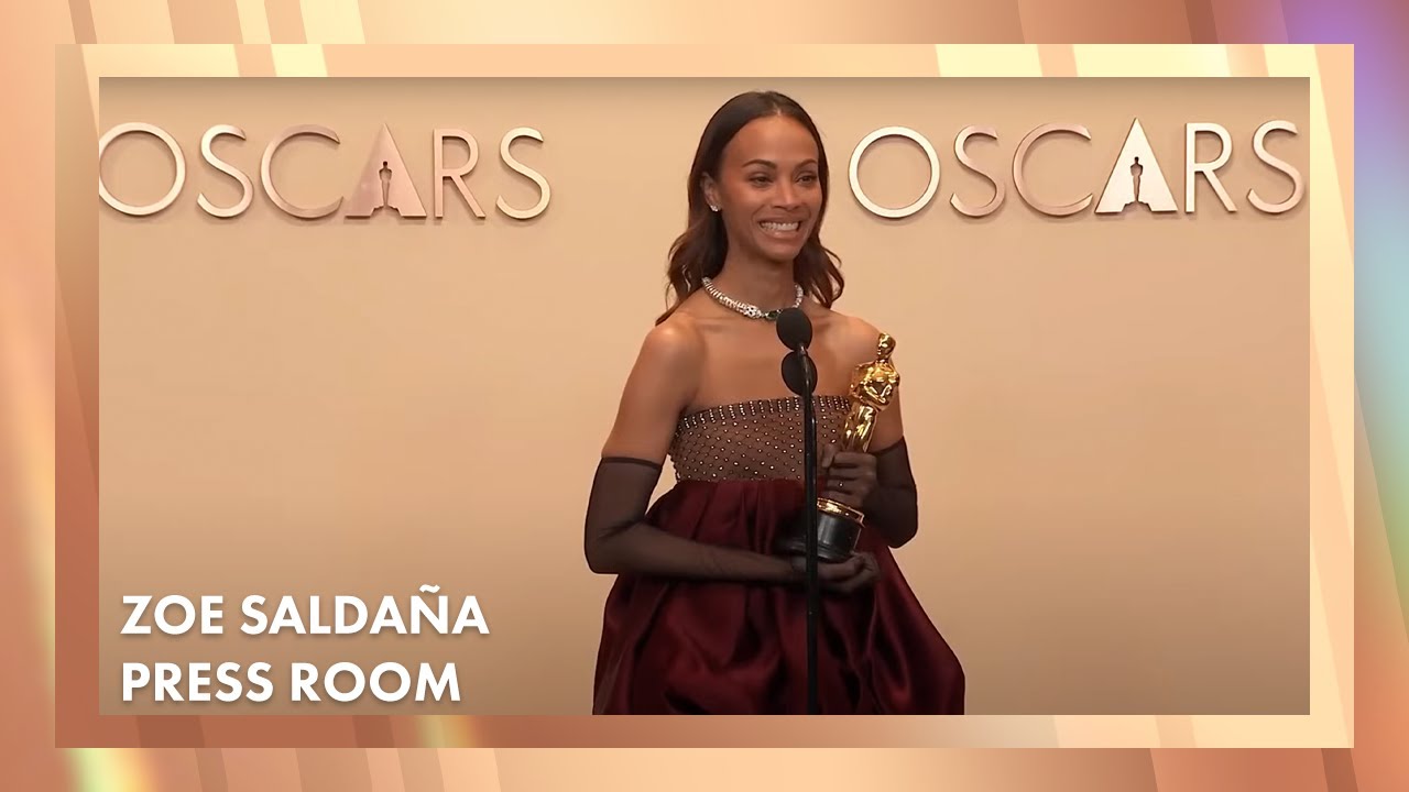 Zoë Saldaña Best Supporting Actress Press Room Speech | 97th Oscars