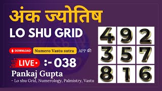 Live Lo Shu Grid | Lo Shu grid | Pankaj Gupta | Lo Shu Grid Numerology | Numerology | hindi 038