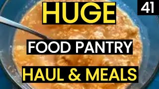 Food Pantry Haul & Food Bank Haul! Frugal Living & Minimalism Vlog Frugal  Food Pantry Meal  Meal