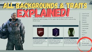 Starfield: ALL BACKGROUNDS and TRAITS