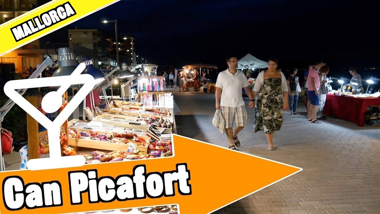 Can Picafort Majorca Spain Evening And Nightlife Youtube