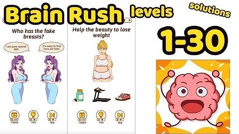 Brain Rush Game All levels 1- 30 Game Review Complete Gameplay Walkthrough (iOS-Android)