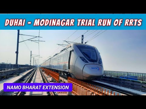 TRIAL RUN BEGINS from DUHAI to MODINAGAR for NAMO BHARAT TRAIN (RRTS/RAPIDX) - MRB