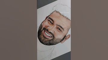 Drawing Rohit Sharma In Progress 💫 #colourpencildrawing #shortsdrawing #rohitsharma