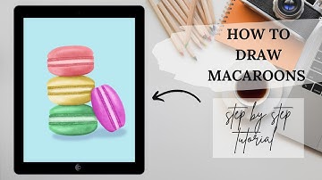 HOW TO DRAW MACAROONS| step by step tutorial